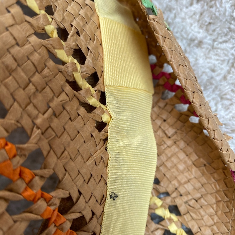 Colorful straw beach hat! - Picture 4 of 8